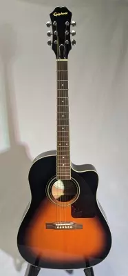 Store Special Product - Epiphone - J-45 EC Studio Acoustic/Electric Guitar - Vintage Sunburst